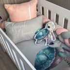 Cot Bedding - Coral Turtle Set 01