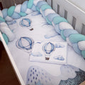 Cot Bedding - Blue Hot Air Balloon Set 02 baby neutral nursery linen set South Africa