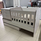 Flip Down Rail ONLY - on the Bedroom in a Box Cot (5-in-1 Cot)