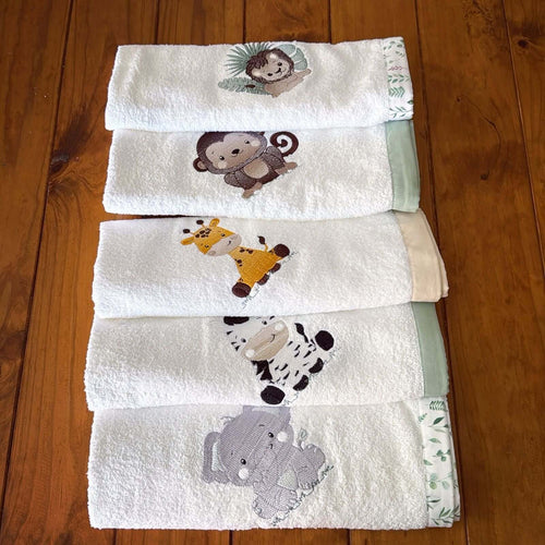 Burpcloths - Safari 06 baby burp cloths South Africa
