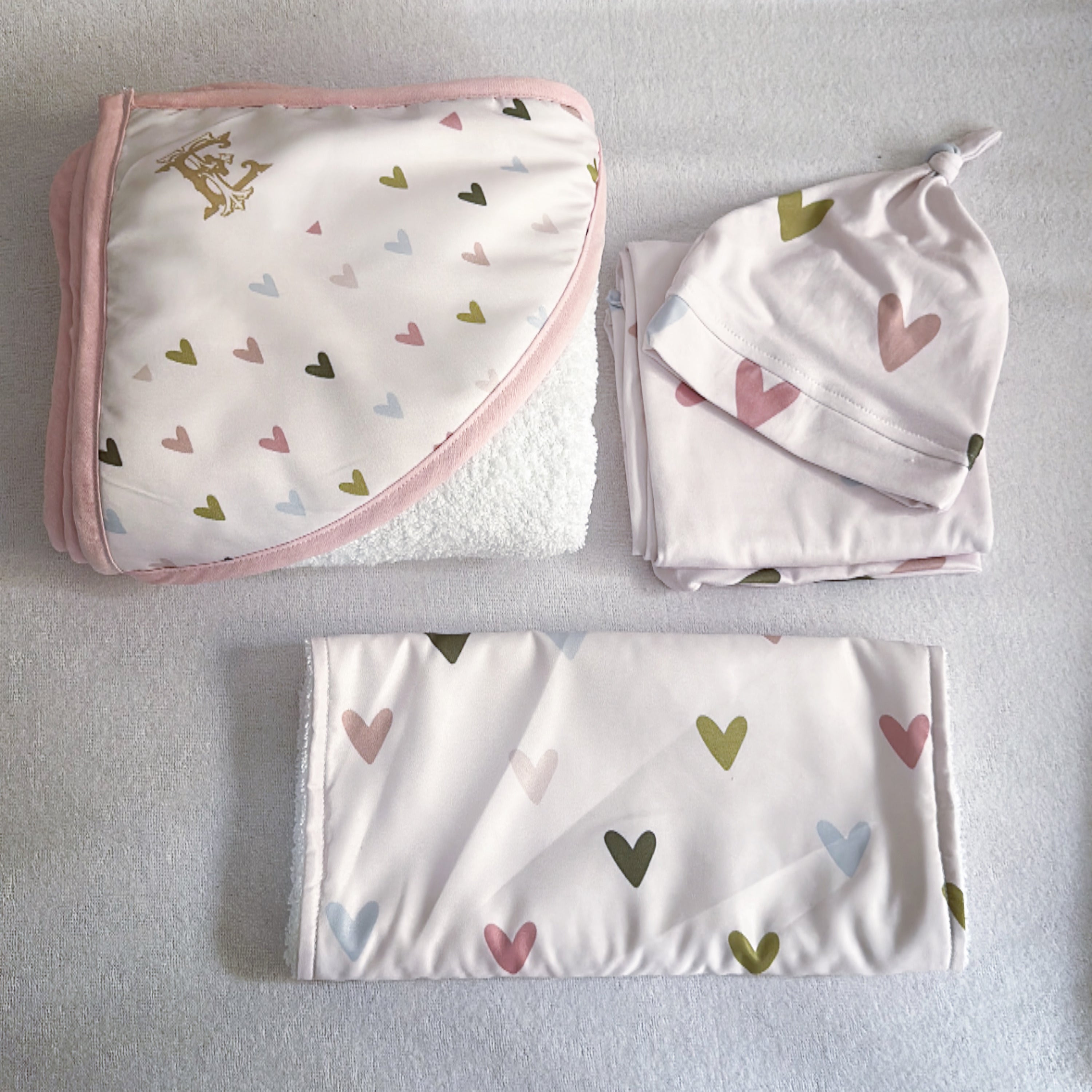 Hooded Towels - Hearts 01 baby toddler hooded towels South Africa