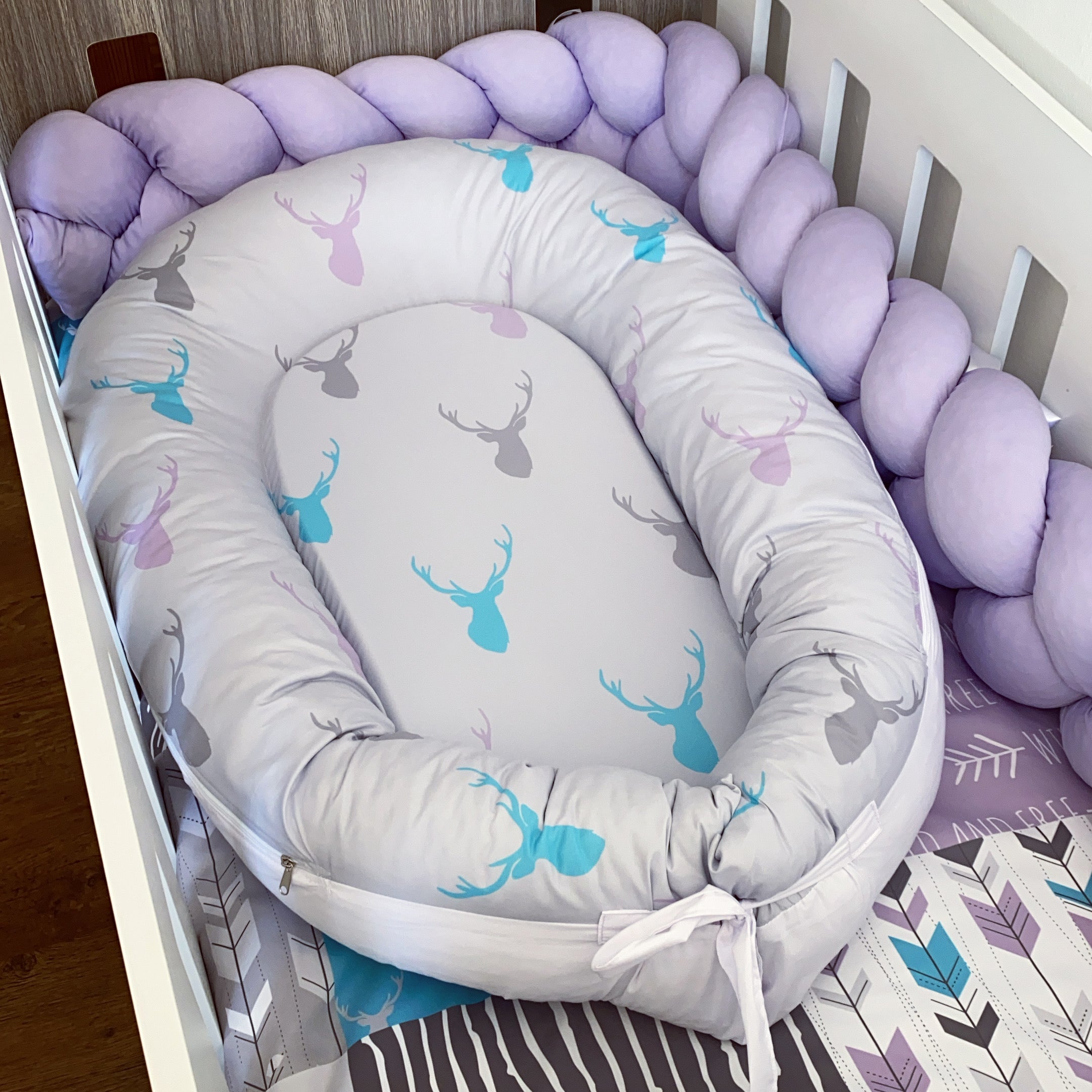 Nest - Purple Wild and Free 01 baby nursery snuggle nests South Africa