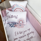Cot Bedding - Pink Boho Rainbow Set 11