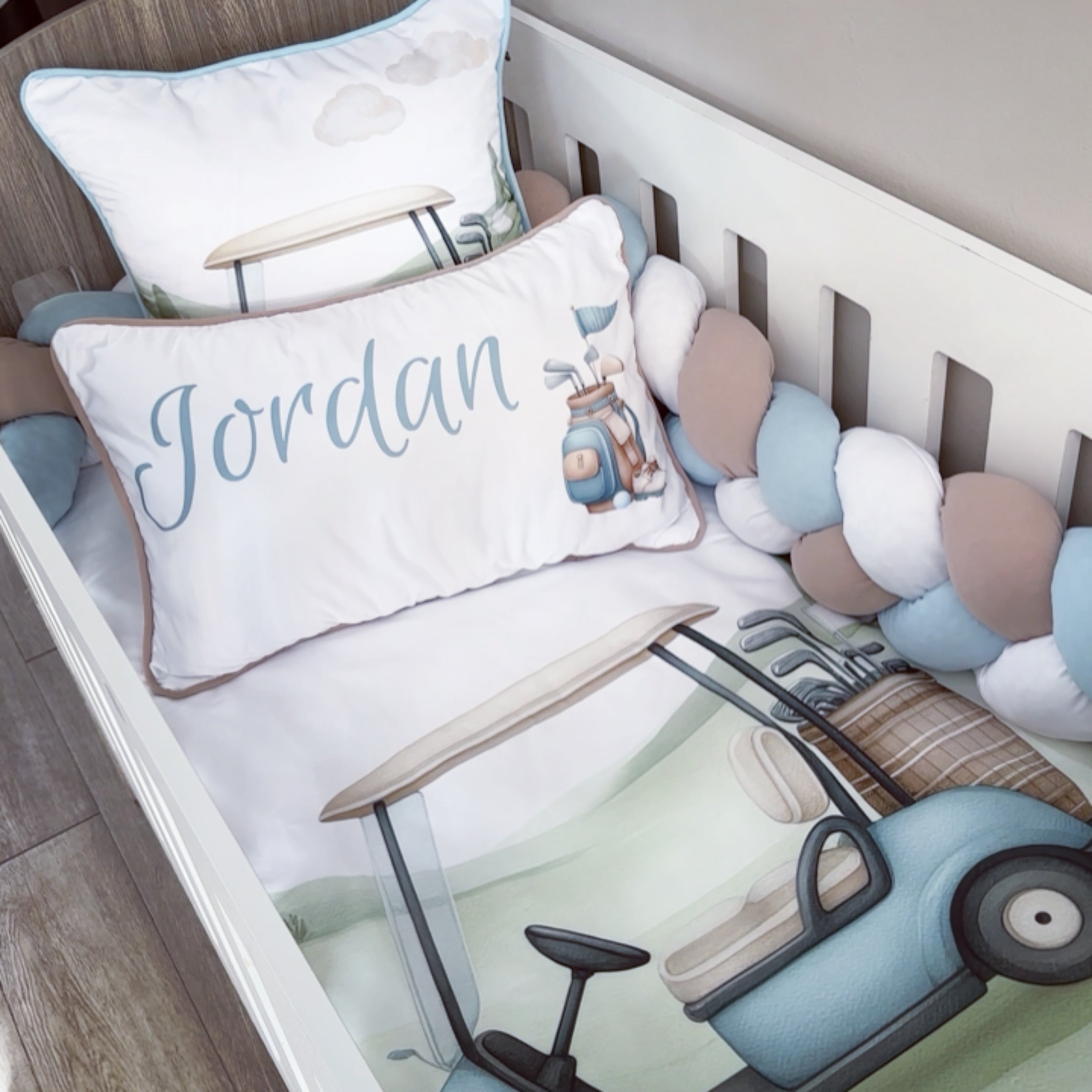 Cot Bedding - Golf Set 01 baby boy nursery linen set South Africa