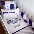 Cot Bedding - Navy Farm Set 02 baby boy nursery linen set South Africa