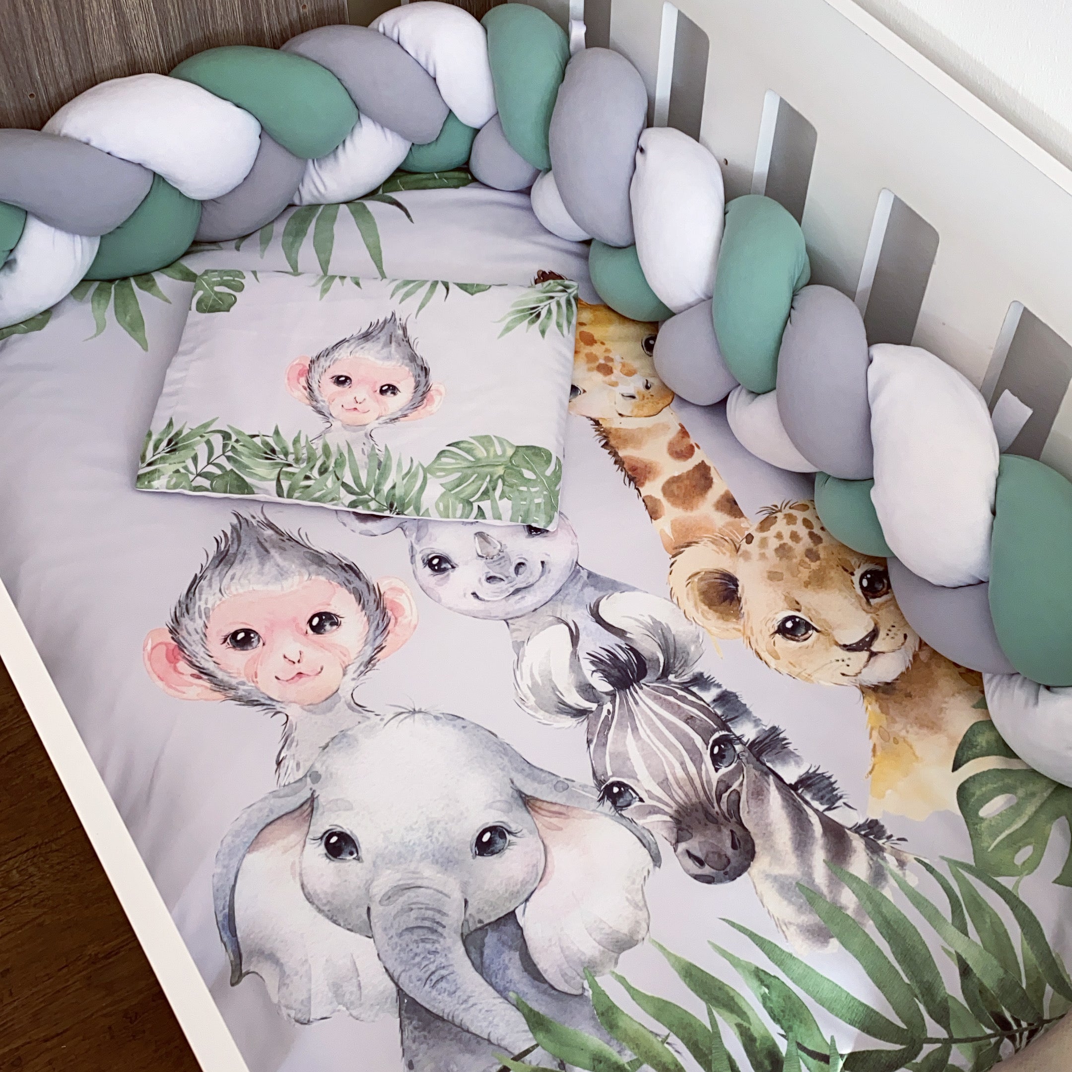 Cot Bedding - Safari Set 30 baby neutral nursery linen set South Africa
