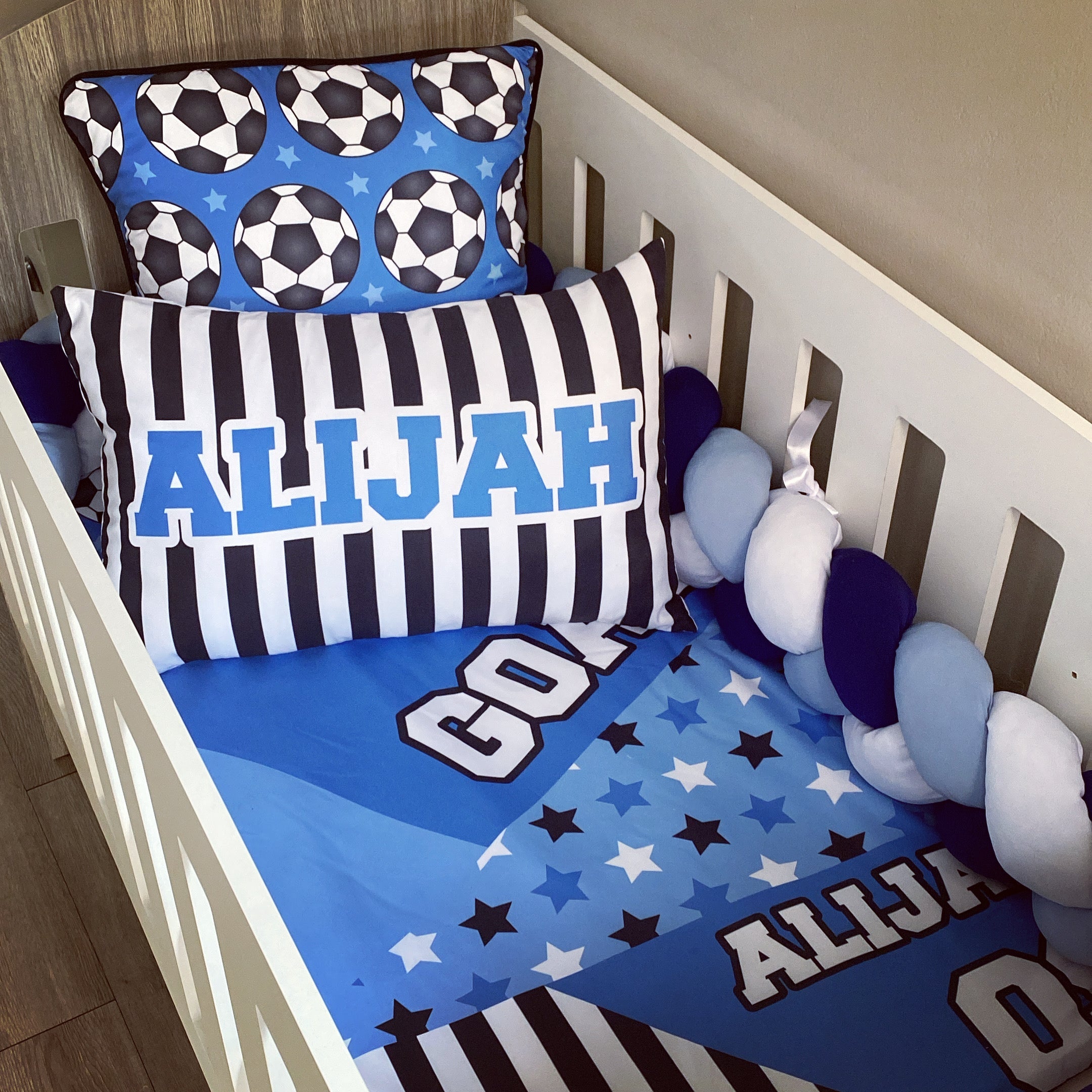 Cot Bedding - Football Set 02 baby neutral nursery linen set South Africa