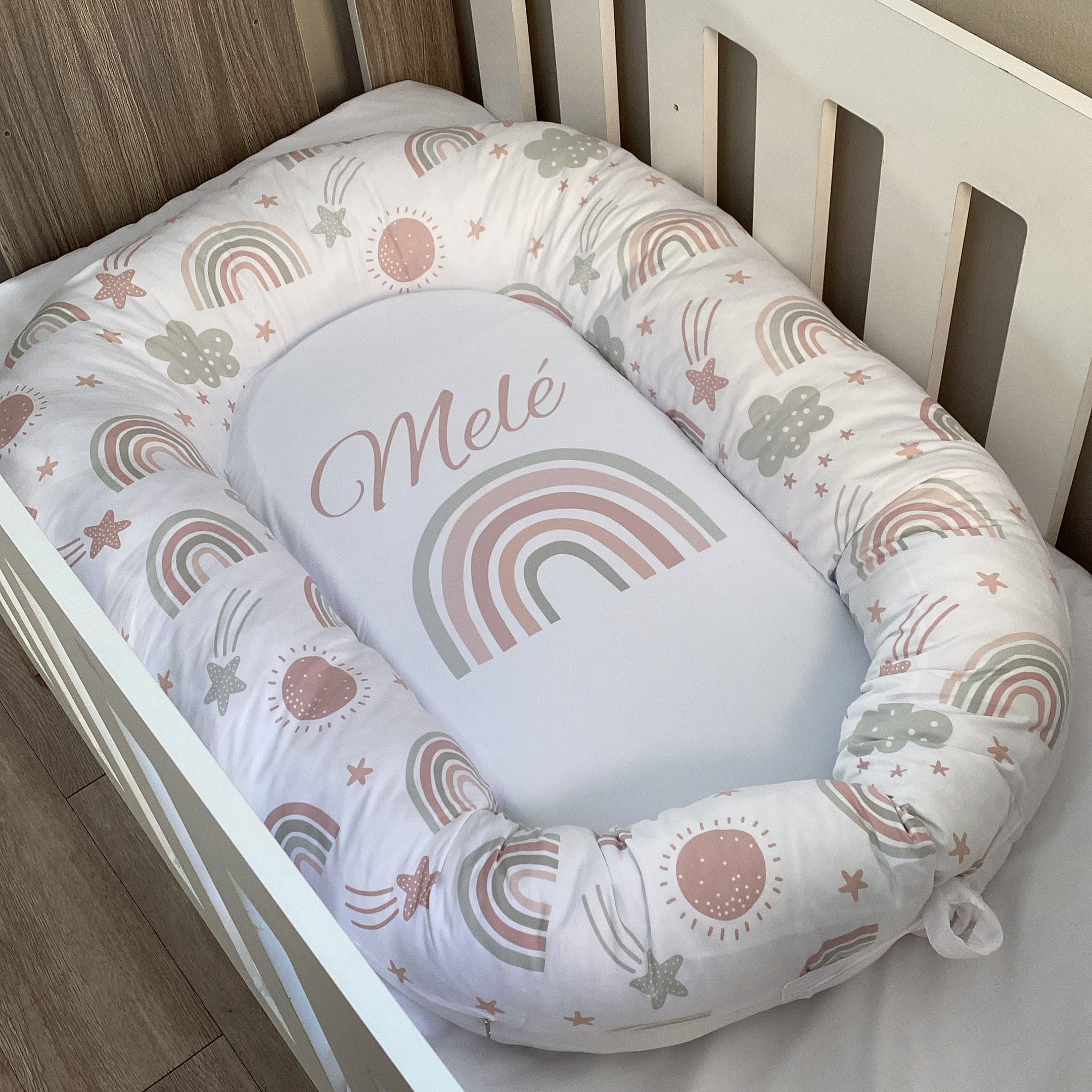 Nest - Pink Rainbow 05 baby nursery snuggle nests South Africa