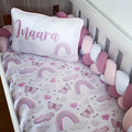 Cot Bedding - Pink Rainbow Set 09