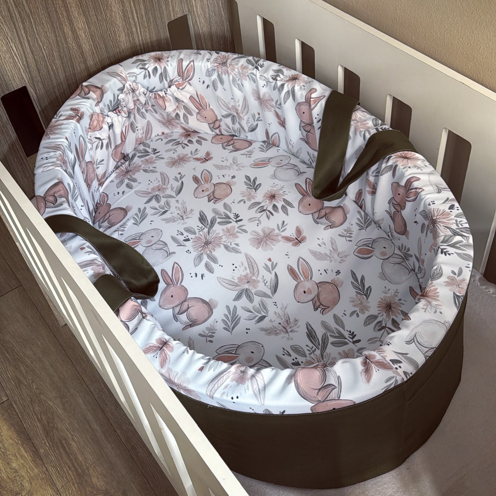 Carry Cot - Floral Bunny 04