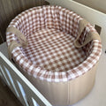 Carry Cot - Stone Check 01 baby carry cots South Africa
