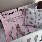 Cot Bedding - Check Peter Rabbit Set 01