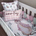 Cot Bedding - Check Peter Rabbit Set 01