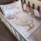 Cot Bedding -Pink Goose Set 02