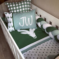 Cot Bedding - Green Deer Set 03 baby boy nursery linen set South Africa