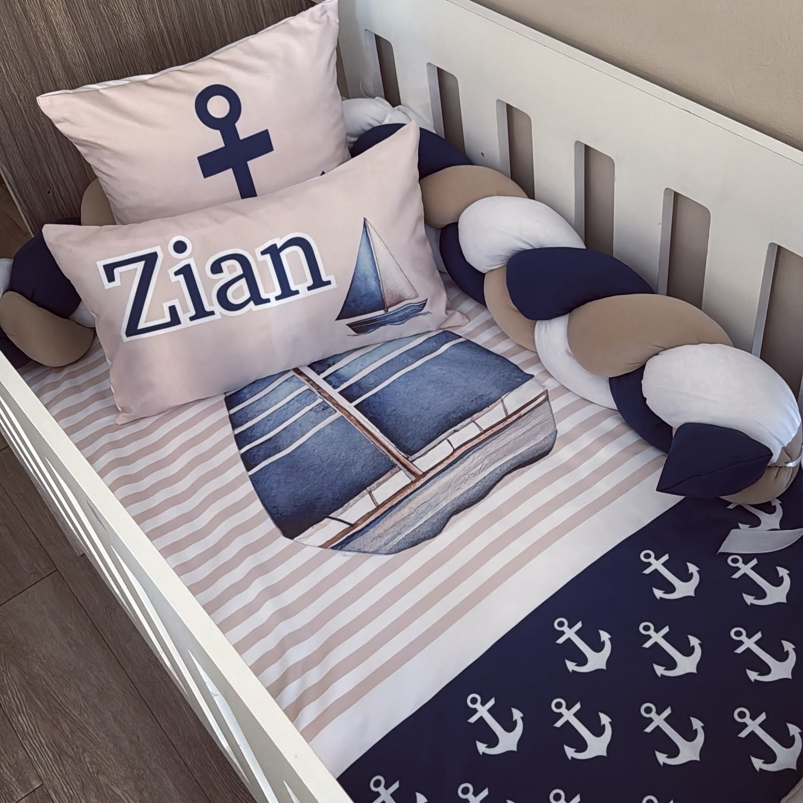 Cot Bedding - Nautical Set 05