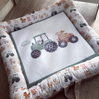 Cot Bedding - On the Farm Sage Set 03 Doughnut