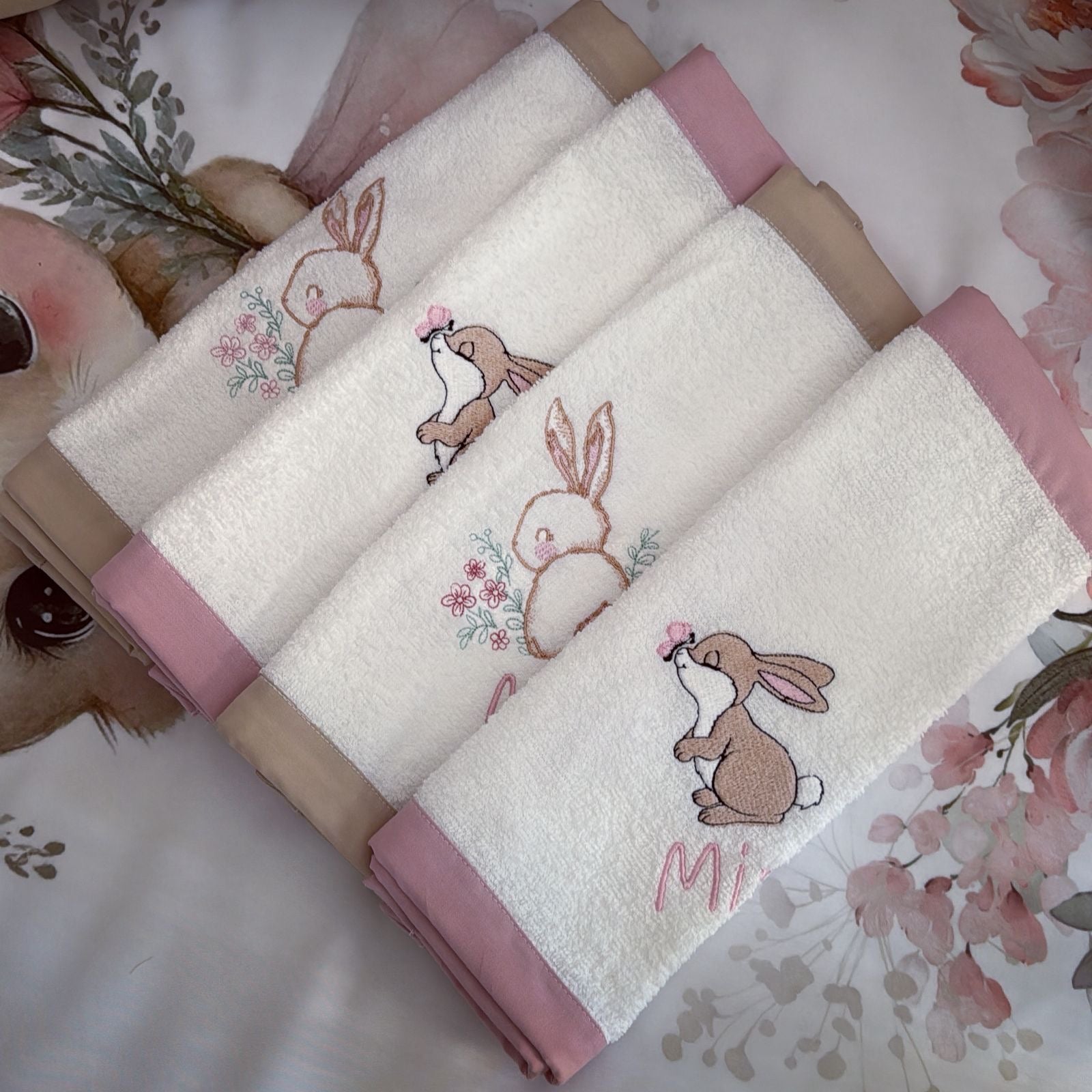 Cot Bedding - Pink Bunny Set 20