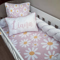 Cot Bedding - Pink Daisy Set 02