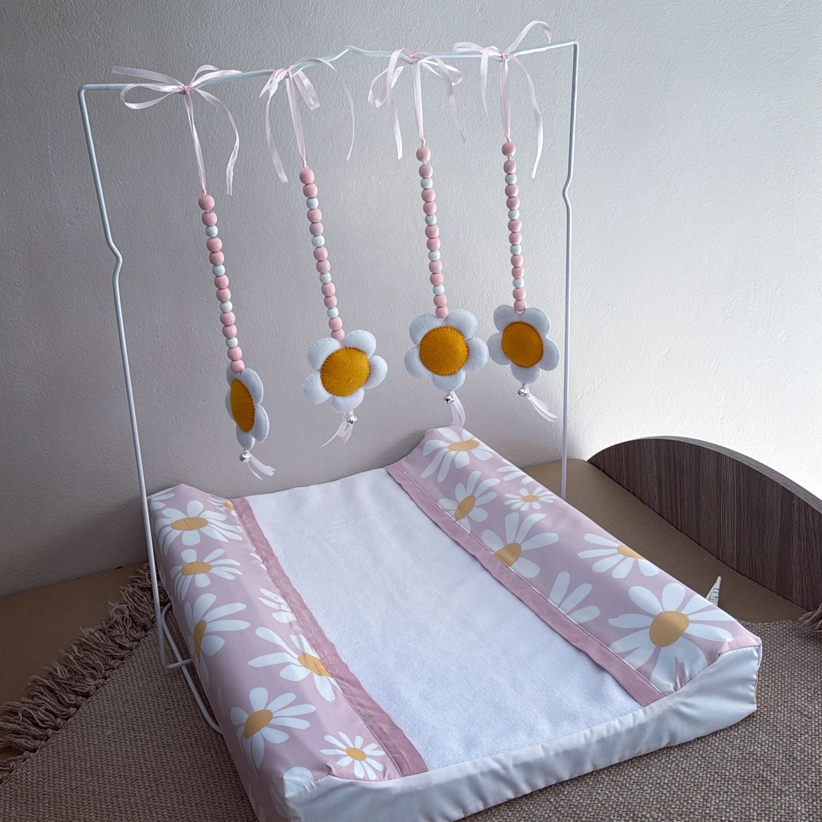 Cot Bedding - Pink Daisy Set 02