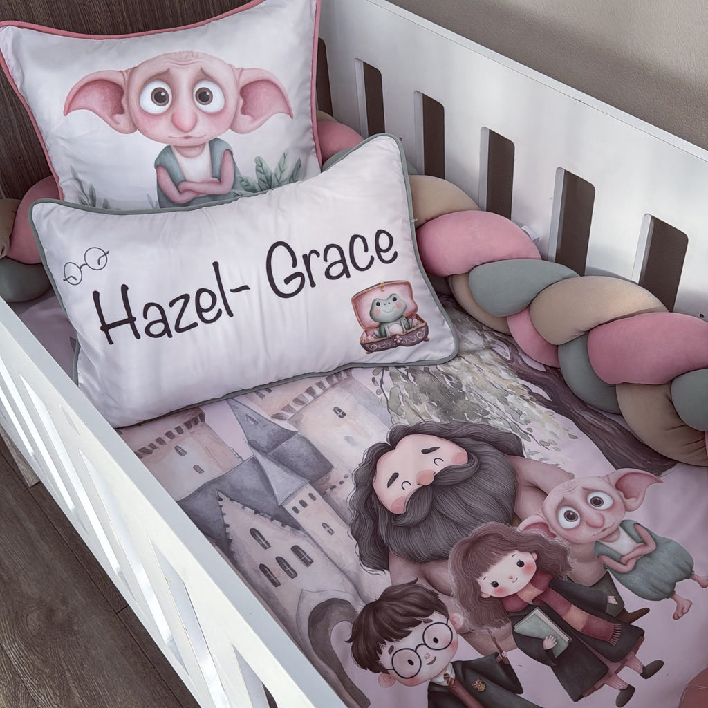 Cot Bedding - Pink Harry Potter Set 02