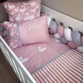 Cot Bedding - Pink Swan Set 08