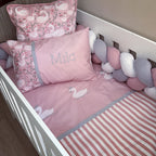 Cot Bedding - Pink Swan Set 08