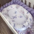 Cot Bedding - Purple Butterfly Set 03 Nest