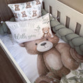 Cot Bedding - Sage Bear Set 03