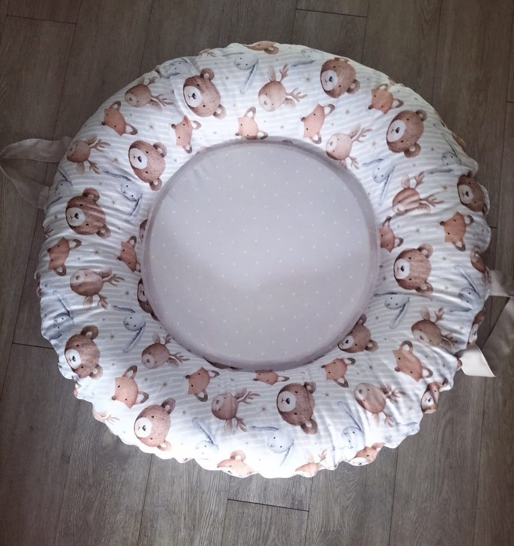 Cot Bedding - Sage Woodlands Set 03 Doughnuts