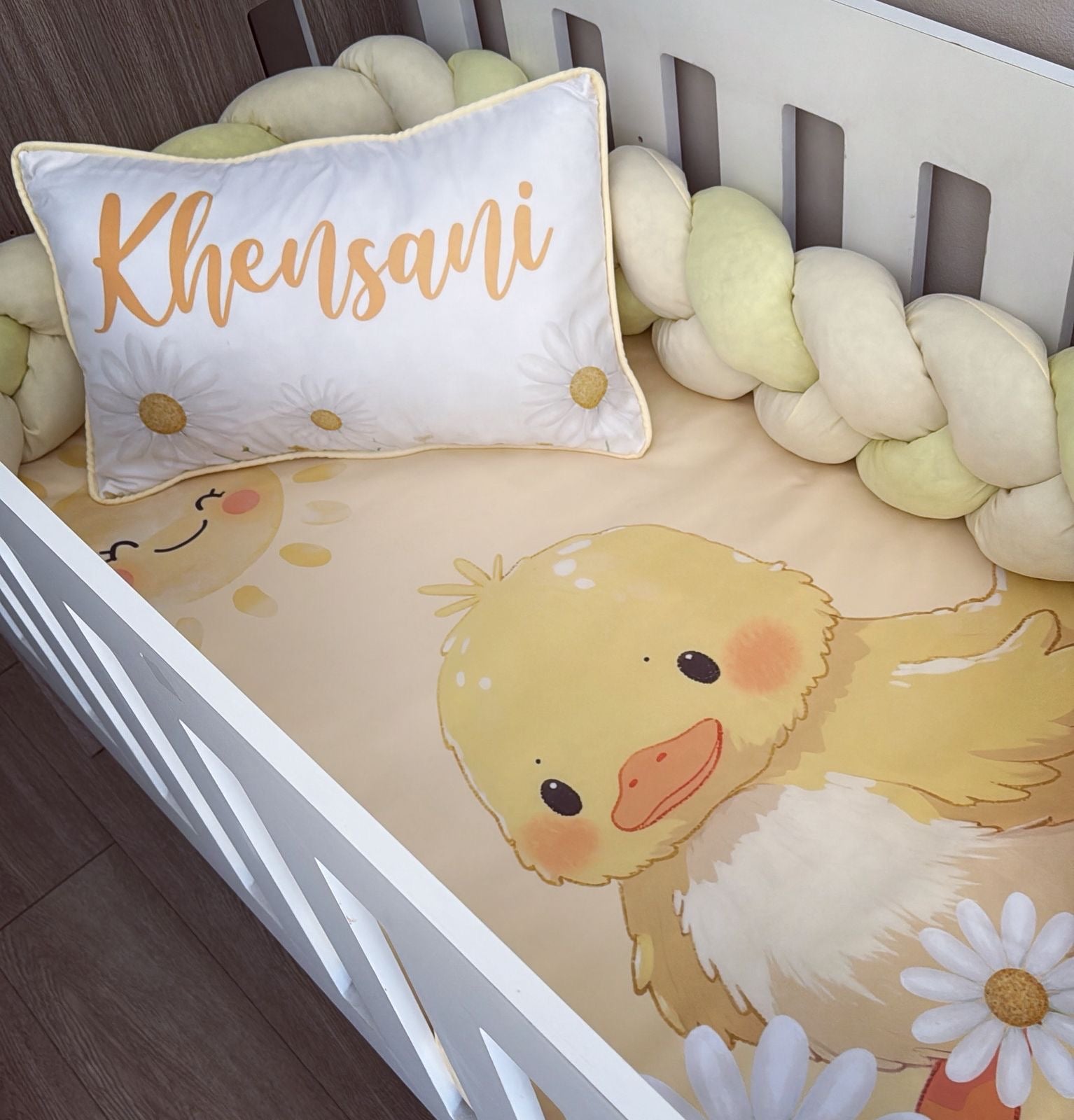 Cot Bedding - Yellow Duck Set 01