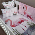 Cot Bedding - flamingo set 04