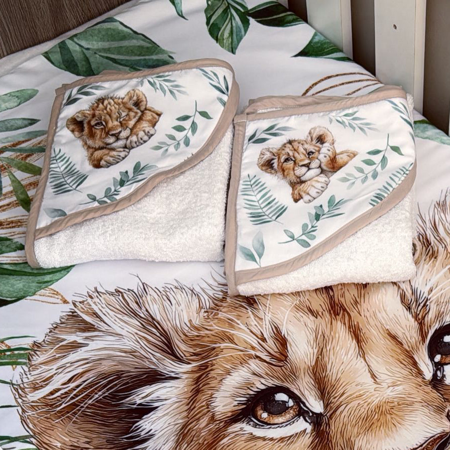 Hooded Towels - Lion 01 baby toddler hooded towels South Africa