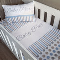 Cot Bedding - Stone Stripe Set 01 baby neutral nursery linen set South Africa