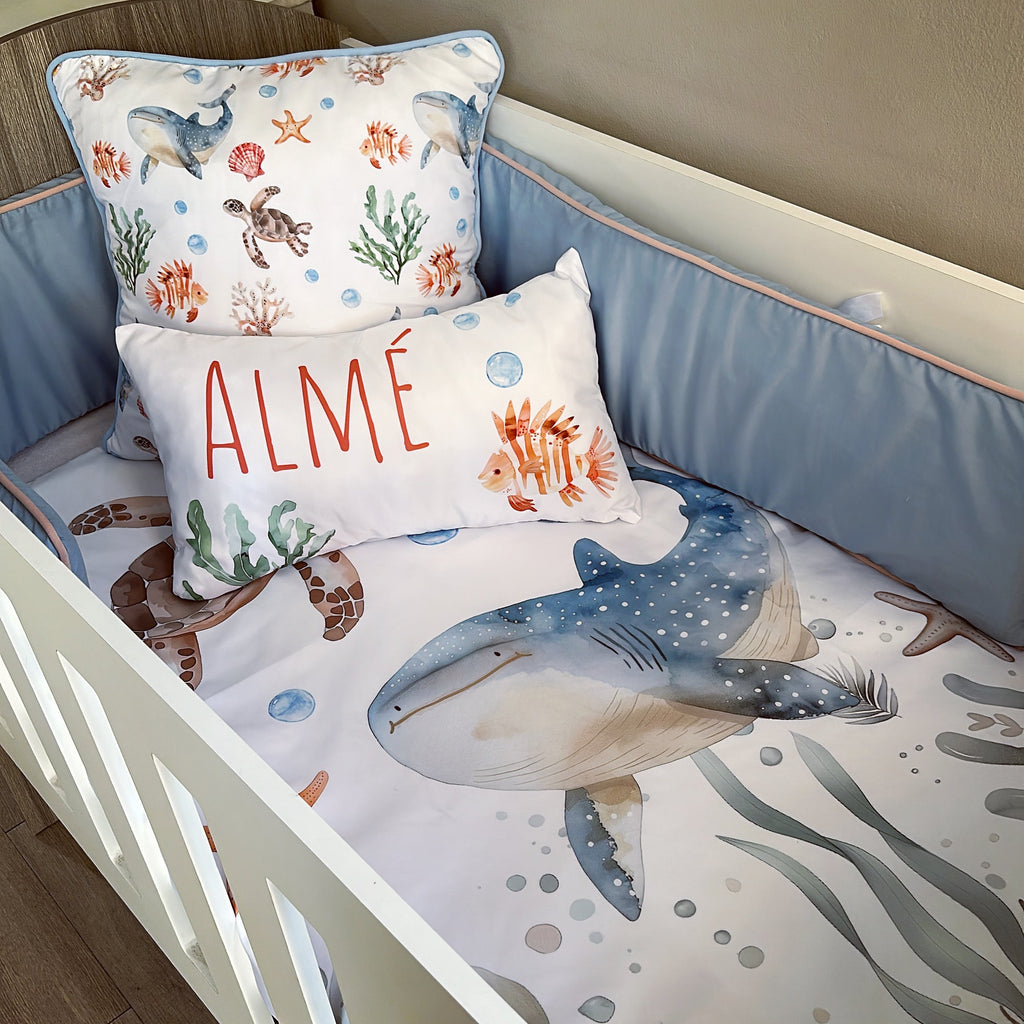Cot Bedding - Under the Sea Set 4 baby boy nursery linen set South Africa