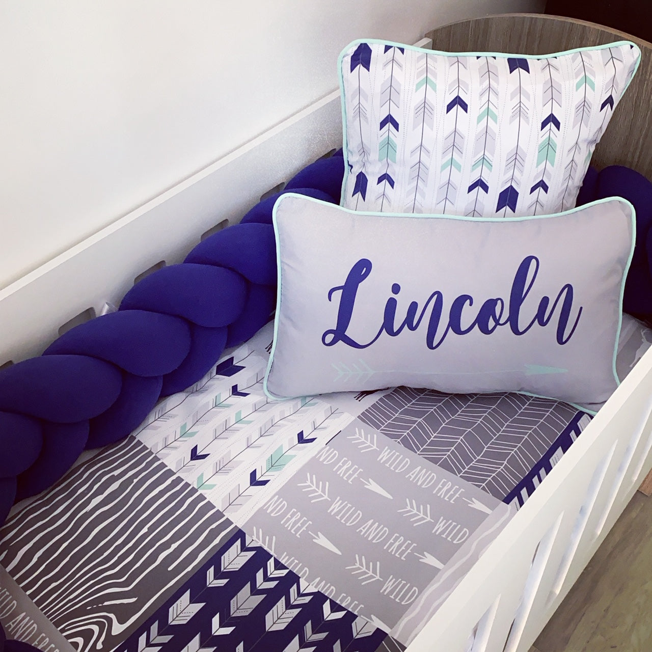 Cot Bedding - Wild and Free Set 03 baby boy nursery linen set South Africa