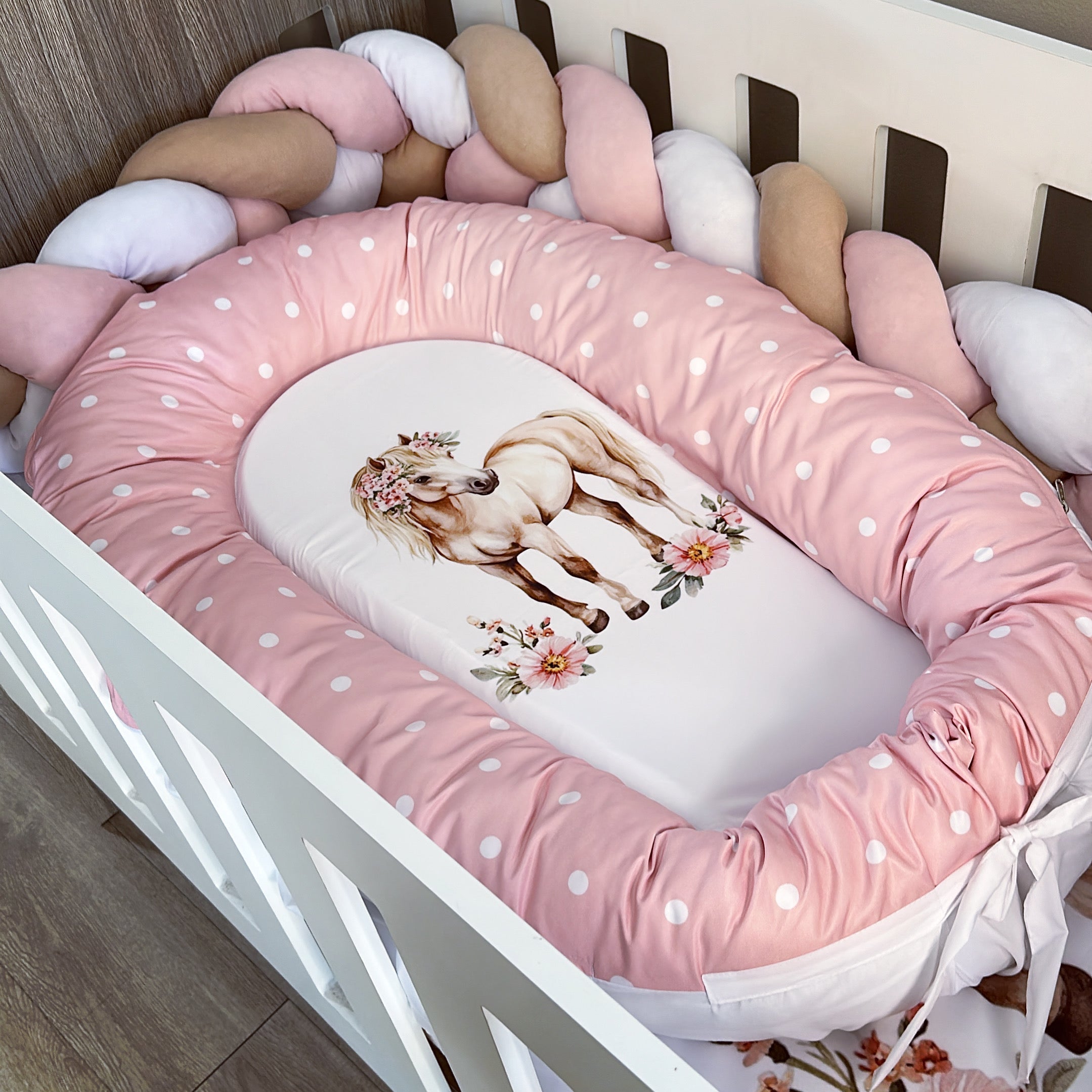 Nest - Pink Horse 02 baby nursery snuggle nests South Africa