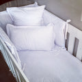 Cot Bedding - Plain White Set 01 baby neutral nursery linen set South Africa