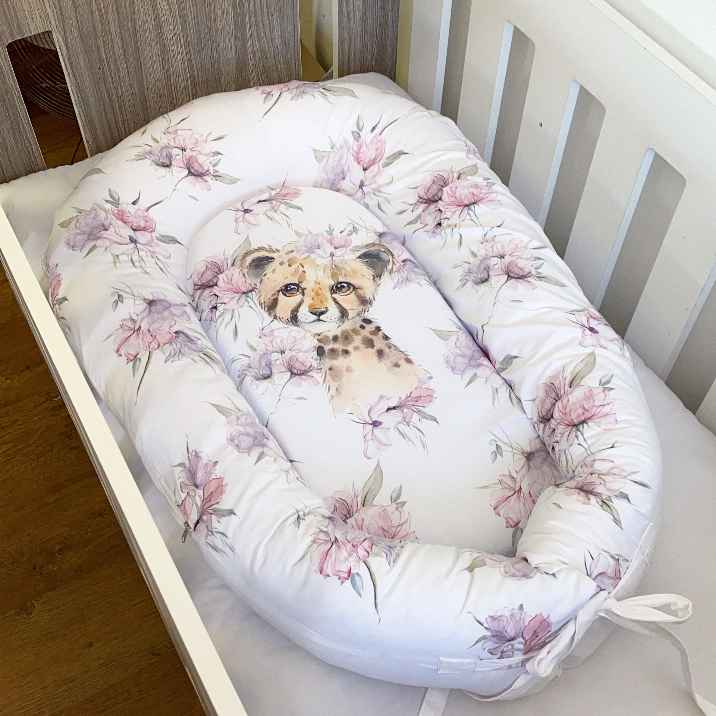 Nest - Pink Cheetah 01 baby nursery snuggle nests South Africa