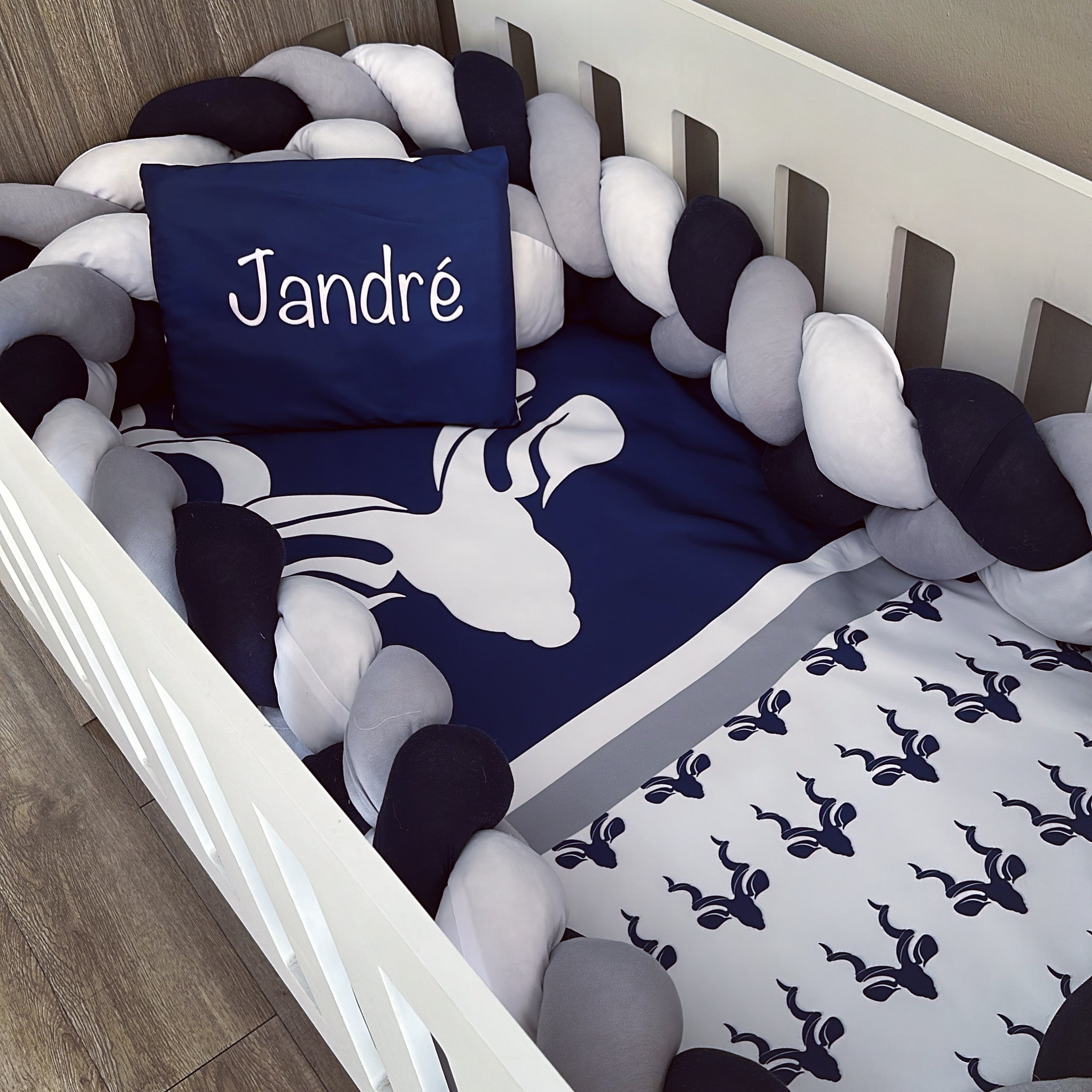 Cot Bedding - Deer Set 02 baby boy nursery linen set South Africa