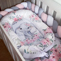 Nest - Pink Flowers Elephant 05 baby nursery snuggle nests South Africa