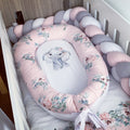 Nest - Pink Flowers Elephant 02 baby nursery snuggle nests South Africa
