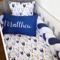 Cot Bedding - Navy Sheep Set 03 baby boy nursery linen set South Africa