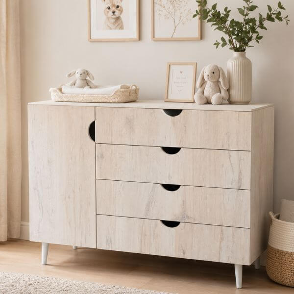 Emma Large Compactum White (MDF) & Nordic Ice - B0393