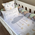 Cot Bedding - Moon and Star Set 01 baby neutral nursery linen set South Africa