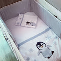 Cot Bedding - Grey Penguin Set 02 baby neutral nursery linen set South Africa