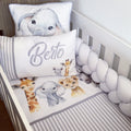 Cot Bedding - Grey Safari Set 04 baby neutral nursery linen set South Africa