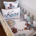 Cot Bedding - Up and Away Bear Set 3 baby boy nursery linen set South Africa