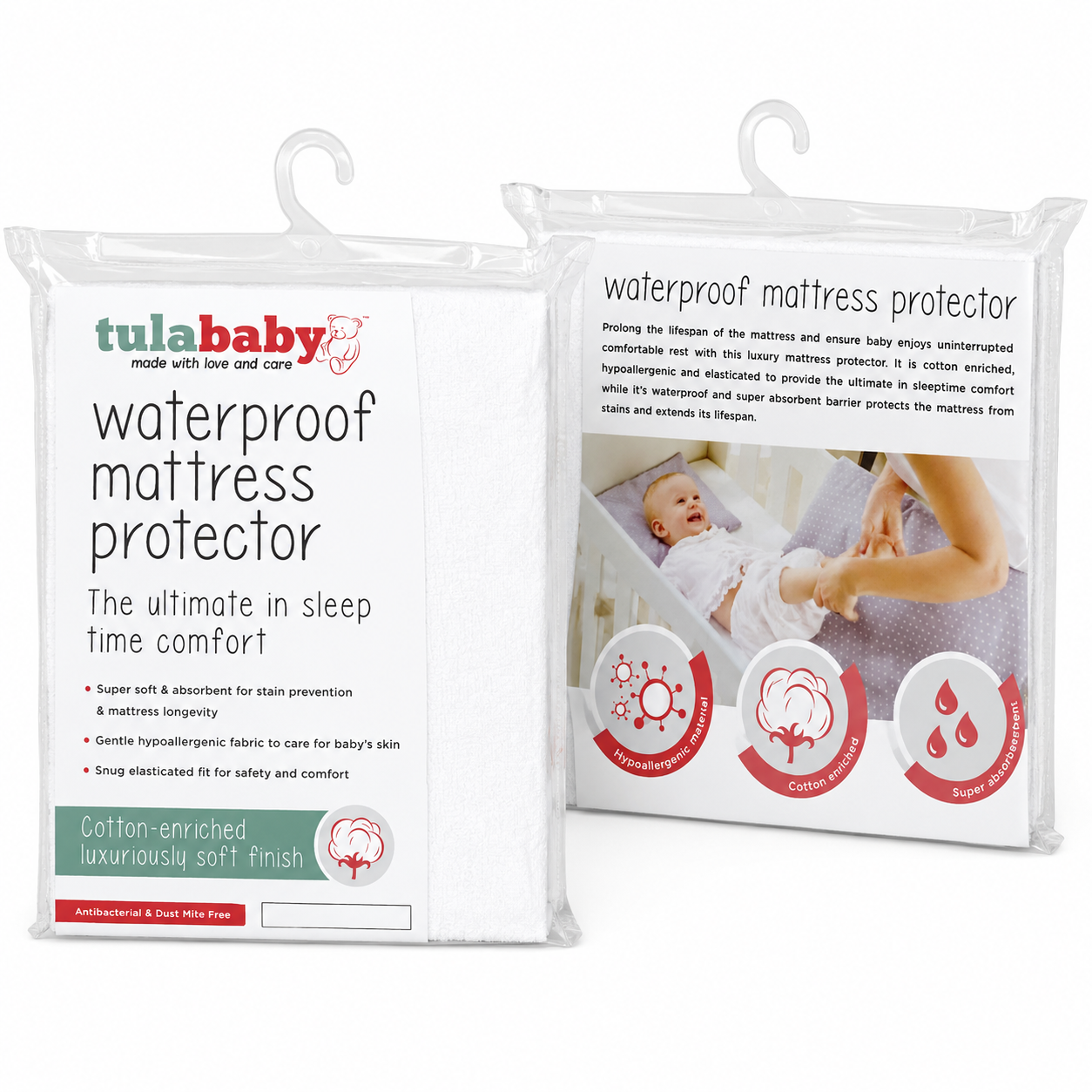 Mattress Protector 1040mm x 760mm for our 3/4 Sleigh Cots