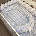 Nest - Blue Check 01 baby nursery snuggle nests South Africa